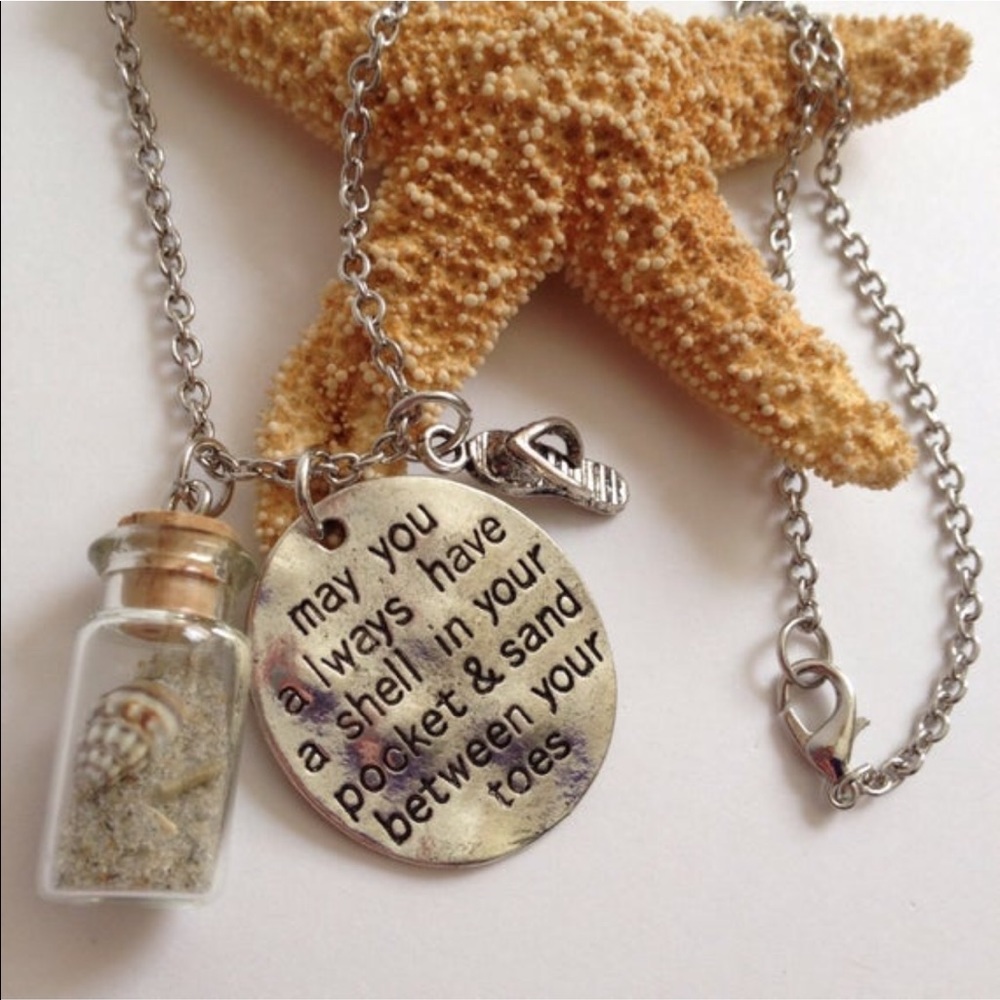 Shell in your Pocket Necklace Bottled Shell & Sand